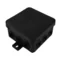 V5 Flexible wall-mounted 12-inlet junction box with knockouts 75x75x41mm IP54 click-clack black