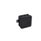 V5 Flexible wall-mounted 12-inlet junction box with knockouts 75x75x41mm IP54 click-clack black