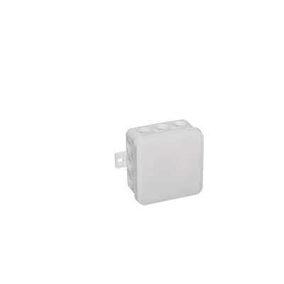 V5 Scatola flessibile da parete 12 ingressi, con pretranciati, 75x75x41mm, IP54, click-clack, bianca