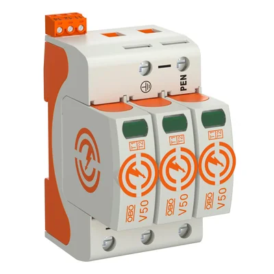 V50-3+FS-280 V50 Pararrayos de 3 polos con FS