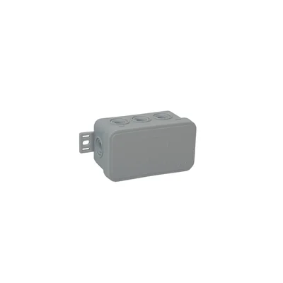 V8 Flexible box 80x45x41mm IP54 8-way click with cover, ash