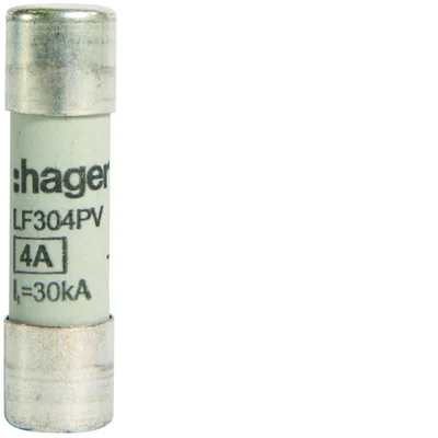 Válcová pojistková vložka 10x38 mm gPV 4 A 1000 V d.c.