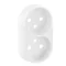 VALENA ALLURE - BADGE BLANC POUR DOUBLE PRISE 2X2P+Z