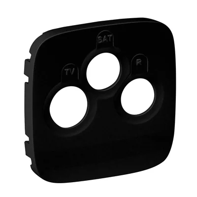 VALENA ALLURE - BLACK LABEL FOR TERMINAL OR PASS-THROUGH OR TERMINAL TV-RD-SAT SOCKET