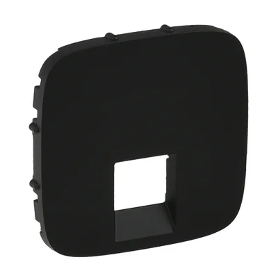 VALENA ALLURE - ČERNÁ DESKA PRO ZÁSUVKY RJ11 NEBO RJ45