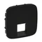 VALENA ALLURE - PLACA NEGRA PARA TOMAS RJ11 O RJ45