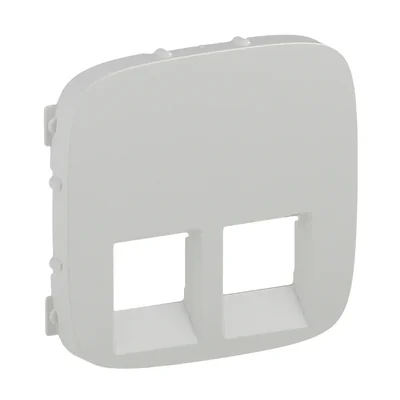 VALENA ALLURE - WEISSE ABDECKEL FÜR DOPPELSTECKDOSEN 2XRJ11 ODER 2XRJ45 ODER RJ11/RJ45