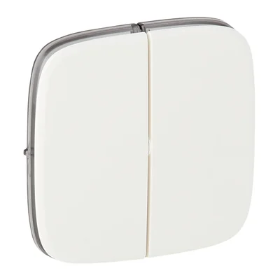 VALENA ALLURE - WHITE KEY FOR DOUBLE STAIRCASE OR TUBE SWITCH OR DOUBLE TOGGLE SWITCH BUTTON NO/NC