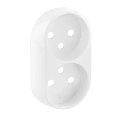 VALENA ALLURE - WHITE PLATE FOR DOUBLE SOCKET 2X2P+Z