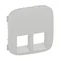 VALENA ALLURE - WHITE PLATE FOR DOUBLE SOCKET 2XRJ11 OR 2XRJ45 OR RJ11/RJ45