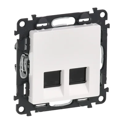VALENA LIFE GNIAZDO 2 x RJ 45 kat. 6 UTP BIAŁE