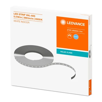 VALEUR DE LA BANDE LED Bande LED 27W 6500K 600lm/m 5m CW