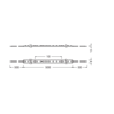VALEUR DU RUBAN LED Ruban LED 60W 1490lm/m 4000K 24V longueur 5m