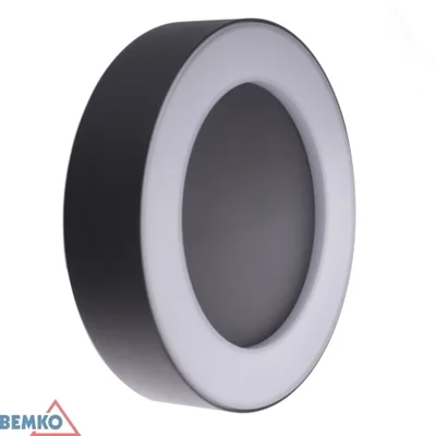 VALIT Fassadenleuchte 10W 3000K 800LM IP65 200X45MM RUND GRAPHIT