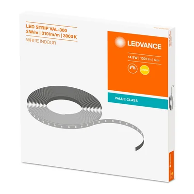 VALOR TIRA LED Tira LED 14.5W 3000K 300lm/m 5m WW