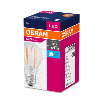 VALUE CLASSIC A LED žárovka 8,5W (60W) E27 6500K 806lm
