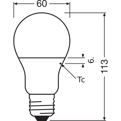 VALUE CLASSIC A LED žárovka 8,5W (60W) E27 6500K 806lm