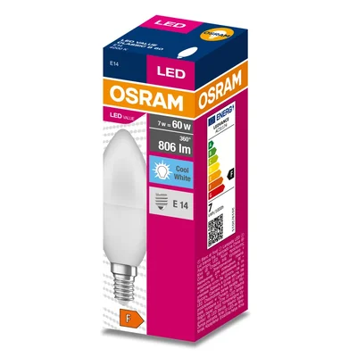 VALUE CLASSIC B 60 LED lamp 6.8 W/4000 K E14