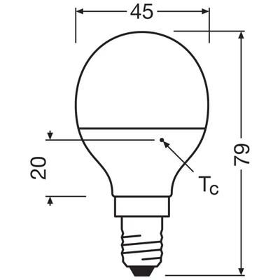 VALUE CLASSIC P 4,9W 865 Mattierte E14 LED-Lampe