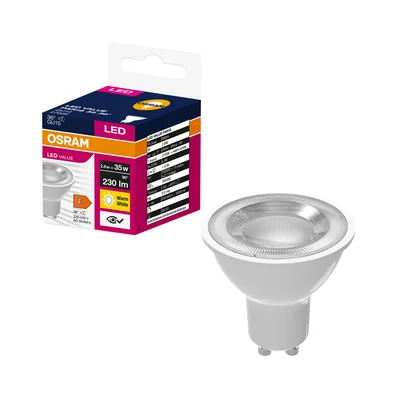 VALUE LED-Lampe, nicht dimmbar, PAR16, 35-36°, 2,8 W, 827 η, 230 V, GU10