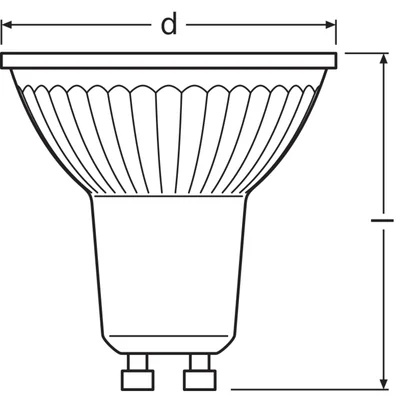 VALUE LED-Lampe, nicht dimmbar, PAR16, 50°, 36°, 4,3 W, 840 GU10