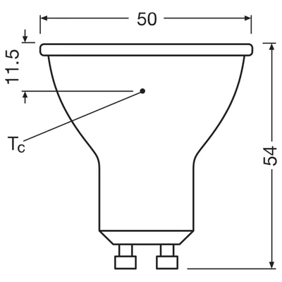 VALUE LED-Lampe, nicht dimmbar, PAR16, 80° 120°, 6,9 W, 840 GU10