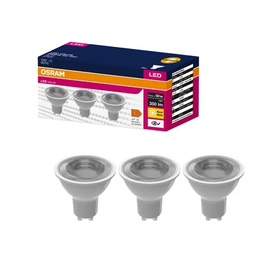 VALUE LED-Lampe PAR16 35 120° 4,5W 2700K GU10 3St