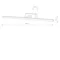 VAN GOGH Applique 89,5cm 18W 3000K 940lm LED intégré IP44 blanc
