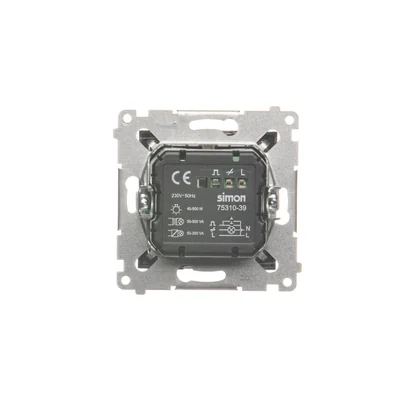 Variateur à deux boutons (module) 40-500 W (300 VA), anthracite métallique