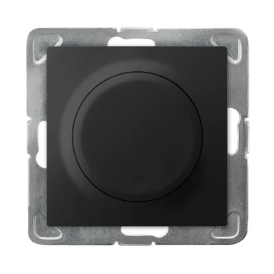 Variateur universel IMPRESJA pour ampoules incandescentes, halogènes et LED - noir mat