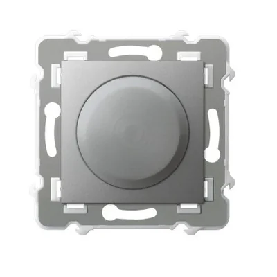 Variateur universel SZAFIR pour ampoules incandescentes, halogènes et LED - couleur argent