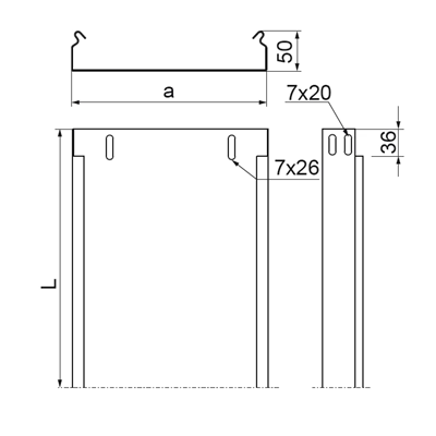 Vassoio, KBJ100H50/3