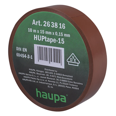 VDE insulating tape 15 mm x 10 m brown 10 pcs.