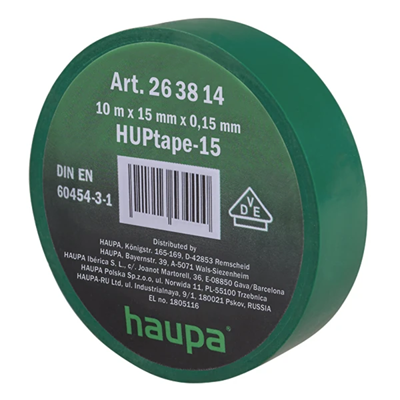 VDE insulating tape 15 mm x 10 m green 10 pcs.