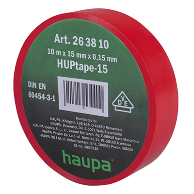 VDE insulating tape 15 mm x 20 m red