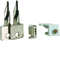 Vector latch lock with two keys