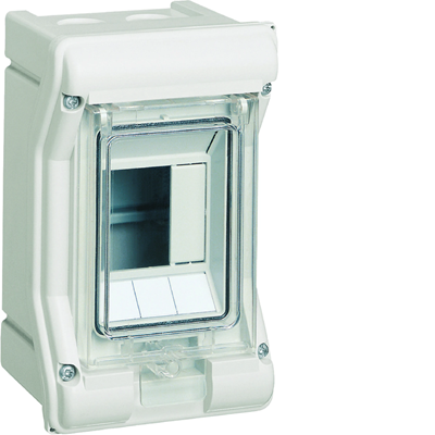 vector outdoor IP65 UV-resistant switchgear 1R/3M knockouts (1x3)