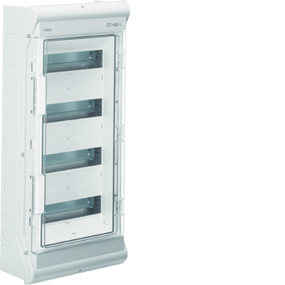 VECTOR OUTDOOR Switchgear IP65, UV-resistant, embossing 4R/48M (4x12)