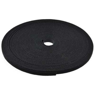 Velcro tape 10mm 25mb black