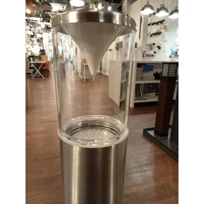 Venkovní stojací lampa Penalva, nikl