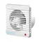 Ventilador axial de Ø 100 mm, silencioso, brida corta, blanco.