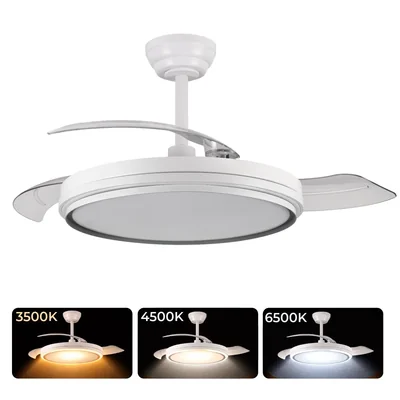 Ventilador de techo LED ABS+PC 62W 32W+30W 3200LM 20m2 CCT 40dB