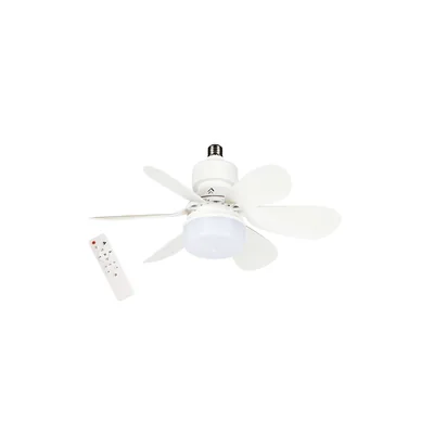 Ventilador de techo LED E27 24W 12W+12W 1200LM CCT 38dB
