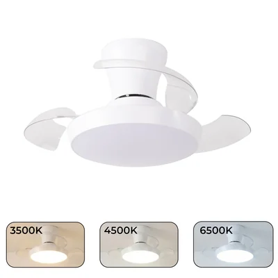Ventilateur de plafond LED ABS+PC 40W 18W+22W 2880LM 15m² CCT 38dB