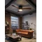 Ventilateur de plafond LED MÉTAL + BOIS 53 W 18 W + 35 W 1350 lm 25 m² CCT 43 dB