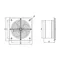 Ventilateur mural axial WBS 150 noir