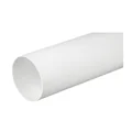 Ventilation duct D/O 100 round 1m white
