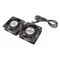 Ventilation panel for wall-mounted cabinets (2 fans)