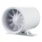 Ventilatore canalizzato con base di montaggio 150 mm, silenzioso standard, bianco