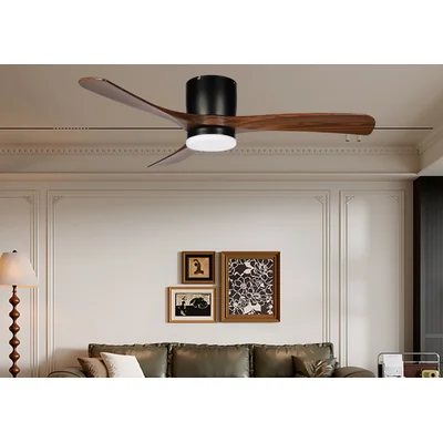 Ventilatore da soffitto a LED METALLO+LEGNO 53W 18W+35W 1350LM 25m2 CCT 43dB